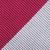Burgundy Microfiber Burgundy & Gray Stripe Self-Tie Bow Tie